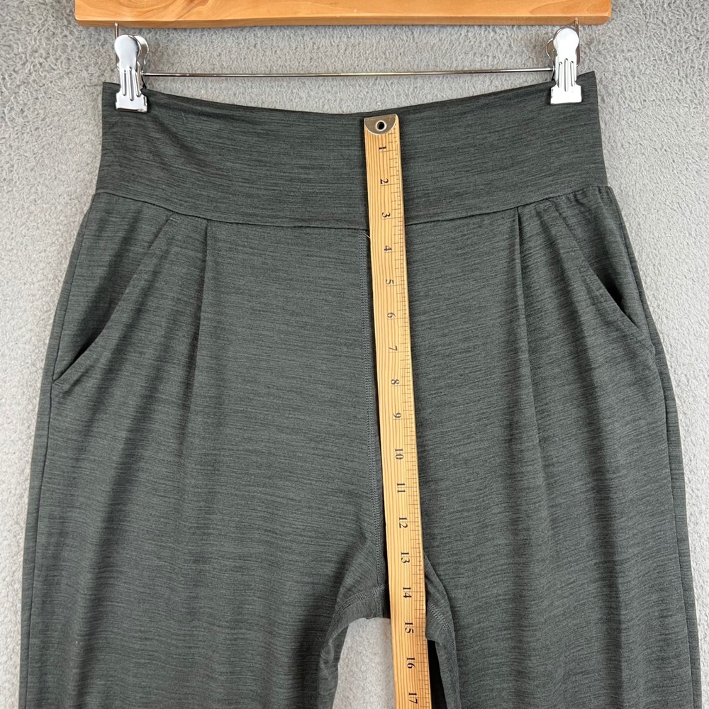 Vuori Lux Jogger Pants Charcoal Heather Gray High Rise Pleated Tapered Women M - Picture 8 of 10